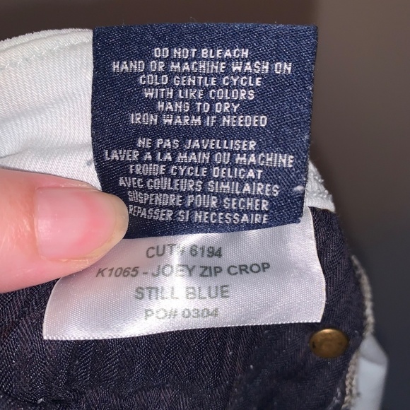 Fidelity Joey Zip Crop Mid Rise Ultra Slim Jeans 27 - Picture 4 of 12